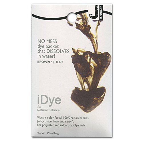 Jacquard iDye Braune Stofffarbe für natürliche Textilien, 14 g, kein Durcheinander Paket Jacquard iDye Braune Stofffarbe für natürliche Textilien, 14 g, kein Durcheinander Paket von Jacquard