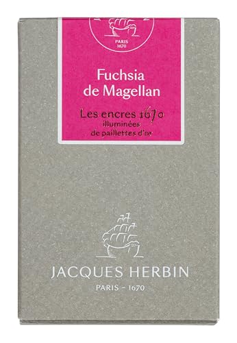 Jacques Herbin 15063JT - Tinteflakon Kollektion 1670, 50 ml, für Füllfederhalter und Tintenroller geeignet, ideal für Korrepondenz und Kalligraphie, Fuchsia de Magellan, 1 Stück Jacques Herbin 15063JT - Tinteflakon Kollektion 1670, 50 ml, für Füllfederhalter und Tintenroller geeignet, ideal für Korrepondenz und Kalligraphie, Fuchsia de Magellan, 1 Stück von Jacques Herbin