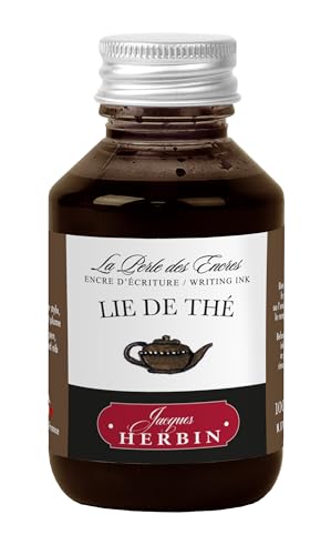 Jacques Herbin 17044T – Tintenflasche zum Beschriften 100 ml – Füllfederhalter, Tintenroller – Tea Lie Jacques Herbin 17044T – Tintenflasche zum Beschriften 100 ml – Füllfederhalter, Tintenroller – Tea Lie von Jacques Herbin