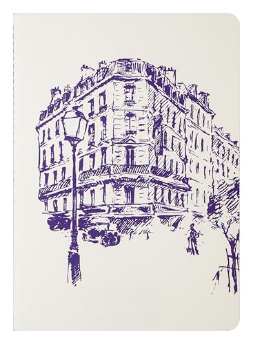 Jacques Herbin 93017T - Notizbuch/Heft DIN A5 (14,8 X 21 cm), liniert, 16 Blatt 120g, Fadenbindung, Kollektion Paris, Violett, 1 Stück von Jacques Herbin