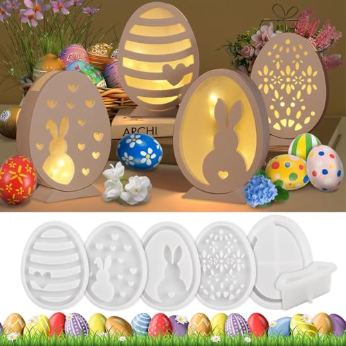 6 PCS Silikonformen Gießformen Ostern, Silikonform Ostern Hase,Silikonformen GießFormen Silikon GießForm Osterei Gipsformen zum Gießen Frühling Gießform Ostern Hase Giessformen Ostern für Handwerk 6 PCS Silikonformen Gießformen Ostern, Silikonform Ostern Hase,Silikonformen GießFormen Silikon GießForm Osterei Gipsformen zum Gießen Frühling Gießform Ostern Hase Giessformen Ostern für Handwerk von Jadyon