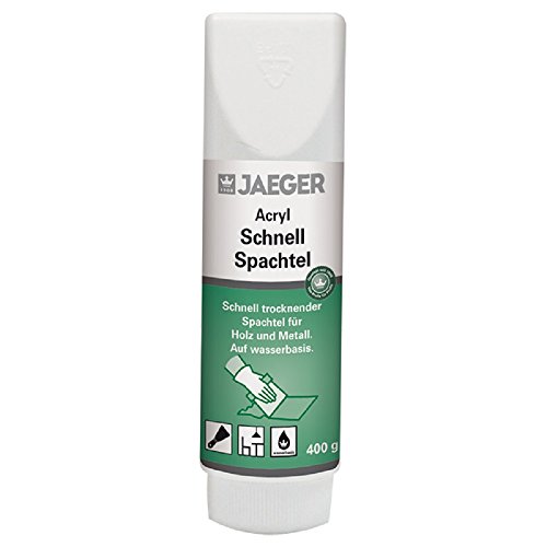 Jaeger Acryl Schnellspachtel, Fleck- und Flächenspachtel, weiss, 400 g Tube Jaeger Acryl Schnellspachtel, Fleck- und Flächenspachtel, weiss, 400 g Tube von Jaeger