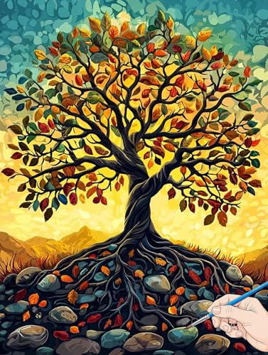 Malen Nach Zahlen Erwachsene Abstrakt Malen Nach Zahlen Kinder ab 10 Baum Set Basteln Erwachsene DIY Paint by Numbers Adult Acrylfarbe Ölgemälde Bastelset für Geschenke Deko Wohnzimmer 40x50cm G-04 Malen Nach Zahlen Erwachsene Abstrakt Malen Nach Zahlen Kinder ab 10 Baum Set Basteln Erwachsene DIY Paint by Numbers Adult Acrylfarbe Ölgemälde Bastelset für Geschenke Deko Wohnzimmer 40x50cm G-04 von Jaeixouu