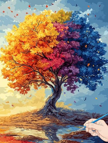 Malen Nach Zahlen Erwachsene Baum Malen Nach Zahlen Abstrakt DIY Set Ewachsene Paint by Numbers Adult mit Pinseln und Acrylfarbe Handgemalt Ölgemälde Kit für Geschenke für Frauen Deko 30x40cm A-87 Malen Nach Zahlen Erwachsene Baum Malen Nach Zahlen Abstrakt DIY Set Ewachsene Paint by Numbers Adult mit Pinseln und Acrylfarbe Handgemalt Ölgemälde Kit für Geschenke für Frauen Deko 30x40cm A-87 von Jaeixouu