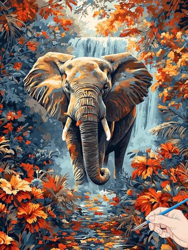 Malen Nach Zahlen Erwachsene Blumen Malen Nach Zahlen Elefant DIY Set Ewachsene Paint by Numbers Adult mit Pinseln und Acrylfarbe Handgemalt Ölgemälde Kit für Geschenke für Frauen Deko 50x70cm I-57 Malen Nach Zahlen Erwachsene Blumen Malen Nach Zahlen Elefant DIY Set Ewachsene Paint by Numbers Adult mit Pinseln und Acrylfarbe Handgemalt Ölgemälde Kit für Geschenke für Frauen Deko 50x70cm I-57 von Jaeixouu