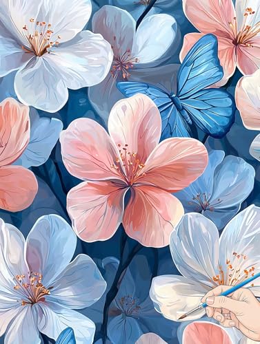 Malen Nach Zahlen Erwachsene Blumen Malen Nach Zahlen Kinder ab 10 Schmetterling Set Basteln Erwachsene DIY Paint by Numbers Adult Acrylfarbe Ölgemälde Bastelset Geschenke Deko Wohnzimmer 60x80cm E-28 Malen Nach Zahlen Erwachsene Blumen Malen Nach Zahlen Kinder ab 10 Schmetterling Set Basteln Erwachsene DIY Paint by Numbers Adult Acrylfarbe Ölgemälde Bastelset Geschenke Deko Wohnzimmer 60x80cm E-28 von Jaeixouu