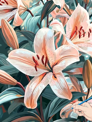 Malen Nach Zahlen Erwachsene Blumen Malen Nach Zahlen Lilie DIY Set Ewachsene Paint by Numbers Adult mit Pinseln und Acrylfarbe Handgemalt Ölgemälde Geschenke für Frauen Halloween Deko 50x70cm D-20 Malen Nach Zahlen Erwachsene Blumen Malen Nach Zahlen Lilie DIY Set Ewachsene Paint by Numbers Adult mit Pinseln und Acrylfarbe Handgemalt Ölgemälde Geschenke für Frauen Halloween Deko 50x70cm D-20 von Jaeixouu