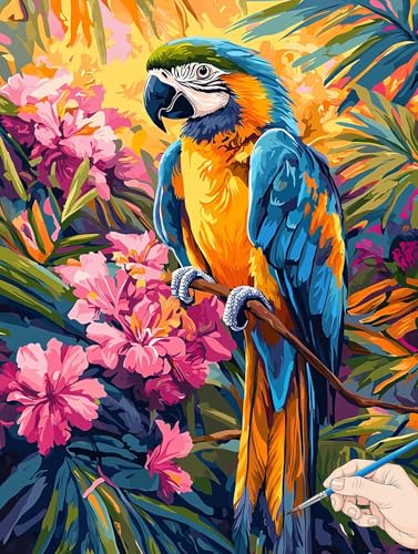 Malen Nach Zahlen Erwachsene Blumen Malen Nach Zahlen Papagei DIY Set Ewachsene Paint by Numbers Adult mit Pinseln und Acrylfarbe Handgemalt Ölgemälde Kit für Geschenke für Frauen Deko 30x40cm C-33 Malen Nach Zahlen Erwachsene Blumen Malen Nach Zahlen Papagei DIY Set Ewachsene Paint by Numbers Adult mit Pinseln und Acrylfarbe Handgemalt Ölgemälde Kit für Geschenke für Frauen Deko 30x40cm C-33 von Jaeixouu