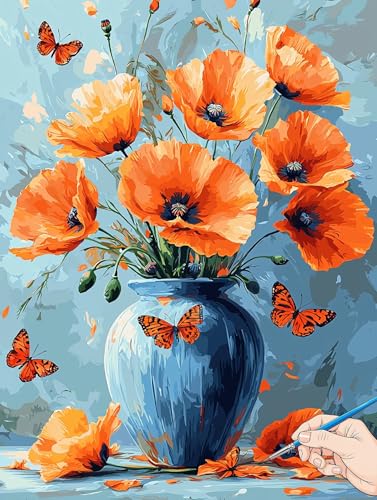 Malen Nach Zahlen Erwachsene Blumen Malen Nach Zahlen Schmetterling DIY Set Ewachsene Paint by Numbers Adult mit Pinseln und Acrylfarbe Handgemalt Ölgemälde Kit Geschenke für Frauen Deko 40x50cm J-46 Malen Nach Zahlen Erwachsene Blumen Malen Nach Zahlen Schmetterling DIY Set Ewachsene Paint by Numbers Adult mit Pinseln und Acrylfarbe Handgemalt Ölgemälde Kit Geschenke für Frauen Deko 40x50cm J-46 von Jaeixouu