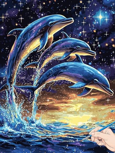 Malen Nach Zahlen Erwachsene Delphin Malen Nach Zahlen Meer DIY Set Ewachsene Paint by Numbers Adult mit Pinseln und Acrylfarbe Handgemalt Ölgemälde Geschenke für Frauen Halloween Deko 70x90cm D-38 Malen Nach Zahlen Erwachsene Delphin Malen Nach Zahlen Meer DIY Set Ewachsene Paint by Numbers Adult mit Pinseln und Acrylfarbe Handgemalt Ölgemälde Geschenke für Frauen Halloween Deko 70x90cm D-38 von Jaeixouu