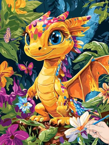 Malen Nach Zahlen Erwachsene Drachen Malen Nach Zahlen Blumen DIY Set Ewachsene Paint by Numbers Adult mit Pinseln und Acrylfarbe Handgemalt Ölgemälde Kit für Geschenke für Frauen Deko 40x50cm J-42 Malen Nach Zahlen Erwachsene Drachen Malen Nach Zahlen Blumen DIY Set Ewachsene Paint by Numbers Adult mit Pinseln und Acrylfarbe Handgemalt Ölgemälde Kit für Geschenke für Frauen Deko 40x50cm J-42 von Jaeixouu