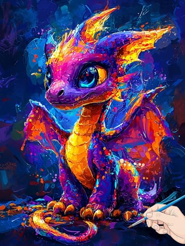 Malen Nach Zahlen Erwachsene Drachen Malen Nach Zahlen Kinder ab 10 Tiere Set Basteln Erwachsene DIY Paint by Numbers Adult Acrylfarbe Ölgemälde Bastelset für Geschenke Deko Wohnzimmer 70x90cm F-69 Malen Nach Zahlen Erwachsene Drachen Malen Nach Zahlen Kinder ab 10 Tiere Set Basteln Erwachsene DIY Paint by Numbers Adult Acrylfarbe Ölgemälde Bastelset für Geschenke Deko Wohnzimmer 70x90cm F-69 von Jaeixouu