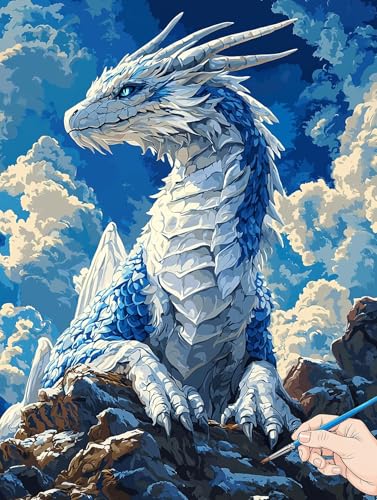 Malen Nach Zahlen Erwachsene Drachen Malen Nach Zahlen Tiere DIY Set Ewachsene Paint by Numbers Adult mit Pinseln und Acrylfarbe Handgemalt Ölgemälde Kit für Geschenke für Frauen Deko 50x70cm B-24 Malen Nach Zahlen Erwachsene Drachen Malen Nach Zahlen Tiere DIY Set Ewachsene Paint by Numbers Adult mit Pinseln und Acrylfarbe Handgemalt Ölgemälde Kit für Geschenke für Frauen Deko 50x70cm B-24 von Jaeixouu