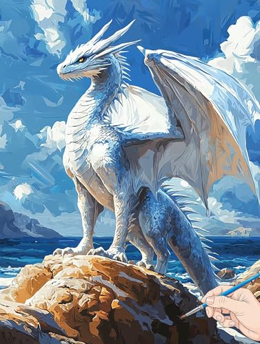 Malen Nach Zahlen Erwachsene Drachen Malen Nach Zahlen Tiere DIY Set Ewachsene Paint by Numbers Adult mit Pinseln und Acrylfarbe Handgemalt Ölgemälde Kit für Geschenke für Frauen Deko 50x70cm H-44 Malen Nach Zahlen Erwachsene Drachen Malen Nach Zahlen Tiere DIY Set Ewachsene Paint by Numbers Adult mit Pinseln und Acrylfarbe Handgemalt Ölgemälde Kit für Geschenke für Frauen Deko 50x70cm H-44 von Jaeixouu