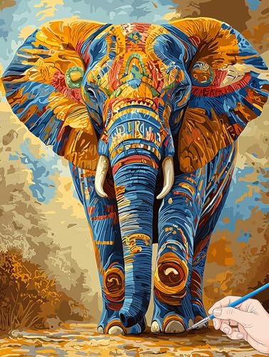 Malen Nach Zahlen Erwachsene Elefant Malen Nach Zahlen Kinder ab 10 Tiere Set Basteln Erwachsene DIY Paint by Numbers Adult Acrylfarbe Ölgemälde Bastelset für Geschenke Deko Wohnzimmer 50x70cm E-30 Malen Nach Zahlen Erwachsene Elefant Malen Nach Zahlen Kinder ab 10 Tiere Set Basteln Erwachsene DIY Paint by Numbers Adult Acrylfarbe Ölgemälde Bastelset für Geschenke Deko Wohnzimmer 50x70cm E-30 von Jaeixouu