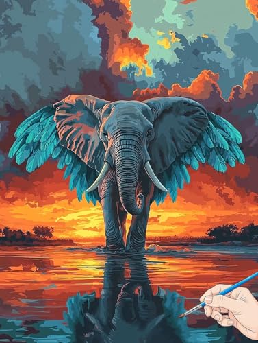 Malen Nach Zahlen Erwachsene Elefant Malen Nach Zahlen Tiere DIY Set Ewachsene Paint by Numbers Adult mit Pinseln und Acrylfarbe Handgemalt Ölgemälde Kit für Geschenke für Frauen Deko 70x90cm D-44 Malen Nach Zahlen Erwachsene Elefant Malen Nach Zahlen Tiere DIY Set Ewachsene Paint by Numbers Adult mit Pinseln und Acrylfarbe Handgemalt Ölgemälde Kit für Geschenke für Frauen Deko 70x90cm D-44 von Jaeixouu