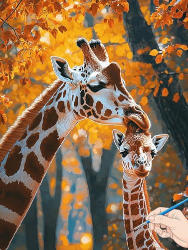 Malen Nach Zahlen Erwachsene Giraffe Malen Nach Zahlen Tiere DIY Set Ewachsene Paint by Numbers Adult mit Pinseln und Acrylfarbe Handgemalt Ölgemälde Kit für Geschenke für Frauen Deko 30x40cm F-96 Malen Nach Zahlen Erwachsene Giraffe Malen Nach Zahlen Tiere DIY Set Ewachsene Paint by Numbers Adult mit Pinseln und Acrylfarbe Handgemalt Ölgemälde Kit für Geschenke für Frauen Deko 30x40cm F-96 von Jaeixouu