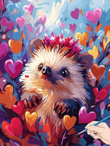 Malen Nach Zahlen Erwachsene Herz Malen Nach Zahlen Tiere DIY Set Ewachsene Paint by Numbers Adult mit Pinseln und Acrylfarbe Handgemalt Ölgemälde Kit Geschenke für Frauen Halloween Deko 50x70cm H-98 Malen Nach Zahlen Erwachsene Herz Malen Nach Zahlen Tiere DIY Set Ewachsene Paint by Numbers Adult mit Pinseln und Acrylfarbe Handgemalt Ölgemälde Kit Geschenke für Frauen Halloween Deko 50x70cm H-98 von Jaeixouu