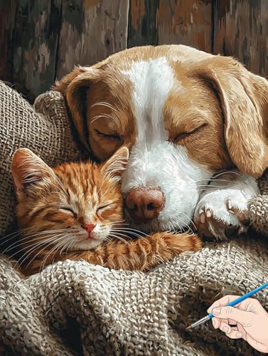 Malen Nach Zahlen Erwachsene Hund Malen Nach Zahlen Kinder ab 10 Katze Set Basteln Erwachsene Paint by Numbers Adult Acrylfarbe Ölgemälde Bastelset Herbstdeko Geschenke Deko Wohnzimmer 50x70cm I-82 Malen Nach Zahlen Erwachsene Hund Malen Nach Zahlen Kinder ab 10 Katze Set Basteln Erwachsene Paint by Numbers Adult Acrylfarbe Ölgemälde Bastelset Herbstdeko Geschenke Deko Wohnzimmer 50x70cm I-82 von Jaeixouu