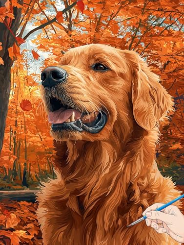 Malen Nach Zahlen Erwachsene Hund Malen Nach Zahlen Kinder ab 10 Tiere Set Basteln Erwachsene Paint by Numbers Adult Acrylfarbe Ölgemälde Bastelset Herbstdeko Geschenke Deko Wohnzimmer 50x70cm F-63 Malen Nach Zahlen Erwachsene Hund Malen Nach Zahlen Kinder ab 10 Tiere Set Basteln Erwachsene Paint by Numbers Adult Acrylfarbe Ölgemälde Bastelset Herbstdeko Geschenke Deko Wohnzimmer 50x70cm F-63 von Jaeixouu