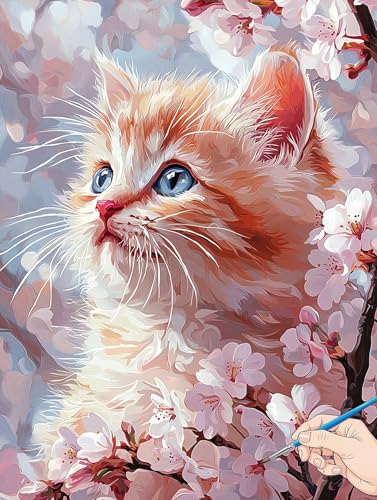 Malen Nach Zahlen Erwachsene Katze Malen Nach Zahlen Kinder ab 10 Blumen Set Basteln Erwachsene DIY Paint by Numbers Adult Acrylfarbe Ölgemälde Bastelset für Geschenke Deko Wohnzimmer 30x40cm I-52 Malen Nach Zahlen Erwachsene Katze Malen Nach Zahlen Kinder ab 10 Blumen Set Basteln Erwachsene DIY Paint by Numbers Adult Acrylfarbe Ölgemälde Bastelset für Geschenke Deko Wohnzimmer 30x40cm I-52 von Jaeixouu
