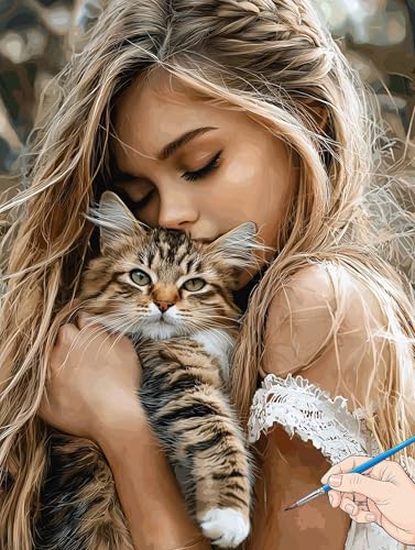 Malen Nach Zahlen Erwachsene Katze Malen Nach Zahlen Kinder ab 10 Tiere Set Basteln Erwachsene DIY Paint by Numbers Adult Acrylfarbe Ölgemälde Bastelset für Geschenke Deko Wohnzimmer 40x50cm I-88 Malen Nach Zahlen Erwachsene Katze Malen Nach Zahlen Kinder ab 10 Tiere Set Basteln Erwachsene DIY Paint by Numbers Adult Acrylfarbe Ölgemälde Bastelset für Geschenke Deko Wohnzimmer 40x50cm I-88 von Jaeixouu