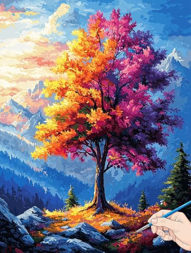 Malen Nach Zahlen Erwachsene Landschaft Malen Nach Zahlen Baum DIY Set Ewachsene Paint by Numbers Adult mit Pinseln und Acrylfarbe Handgemalt Ölgemälde Kit für Geschenke für Frauen Deko 40x50cm D-30 Malen Nach Zahlen Erwachsene Landschaft Malen Nach Zahlen Baum DIY Set Ewachsene Paint by Numbers Adult mit Pinseln und Acrylfarbe Handgemalt Ölgemälde Kit für Geschenke für Frauen Deko 40x50cm D-30 von Jaeixouu