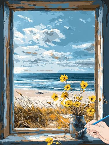 Malen Nach Zahlen Erwachsene Landschaft Malen Nach Zahlen Meer DIY Set Ewachsene Paint by Numbers Adult mit Pinseln und Acrylfarbe Handgemalt Ölgemälde Kit für Geschenke für Frauen Deko 60x80cm H-40 Malen Nach Zahlen Erwachsene Landschaft Malen Nach Zahlen Meer DIY Set Ewachsene Paint by Numbers Adult mit Pinseln und Acrylfarbe Handgemalt Ölgemälde Kit für Geschenke für Frauen Deko 60x80cm H-40 von Jaeixouu
