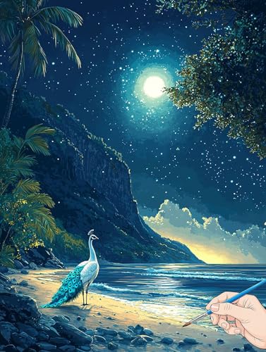 Malen Nach Zahlen Erwachsene Landschaft Malen Nach Zahlen Mond DIY Set Ewachsene Paint by Numbers Adult mit Pinseln und Acrylfarbe Handgemalt Ölgemälde Kit für Geschenke für Frauen Deko 30x40cm H-20 Malen Nach Zahlen Erwachsene Landschaft Malen Nach Zahlen Mond DIY Set Ewachsene Paint by Numbers Adult mit Pinseln und Acrylfarbe Handgemalt Ölgemälde Kit für Geschenke für Frauen Deko 30x40cm H-20 von Jaeixouu