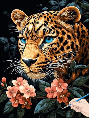 Malen Nach Zahlen Erwachsene Leopard Malen Nach Zahlen Kinder ab 10 Blumen Set Basteln Erwachsene DIY Paint by Numbers Adult Acrylfarbe Ölgemälde Bastelset für Geschenke Deko Wohnzimmer 40x50cm G-72 Malen Nach Zahlen Erwachsene Leopard Malen Nach Zahlen Kinder ab 10 Blumen Set Basteln Erwachsene DIY Paint by Numbers Adult Acrylfarbe Ölgemälde Bastelset für Geschenke Deko Wohnzimmer 40x50cm G-72 von Jaeixouu