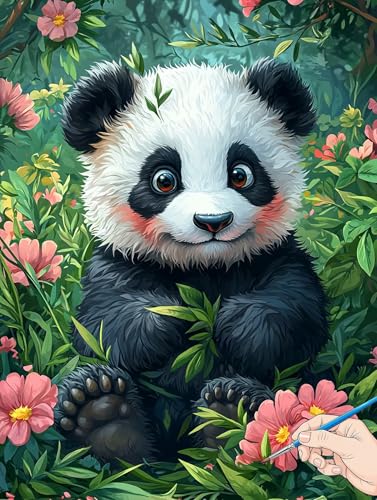 Malen Nach Zahlen Erwachsene Panda Malen Nach Zahlen Tiere DIY Set Ewachsene Paint by Numbers Adult mit Pinseln und Acrylfarbe Handgemalt Ölgemälde Kit Geschenke für Frauen Halloween Deko 60x80cm A-81 Malen Nach Zahlen Erwachsene Panda Malen Nach Zahlen Tiere DIY Set Ewachsene Paint by Numbers Adult mit Pinseln und Acrylfarbe Handgemalt Ölgemälde Kit Geschenke für Frauen Halloween Deko 60x80cm A-81 von Jaeixouu