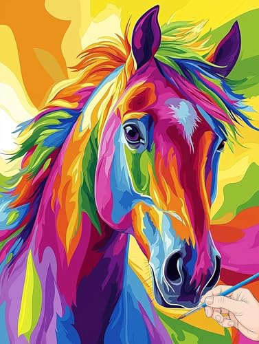 Malen Nach Zahlen Erwachsene Pferde Malen Nach Zahlen Kinder ab 10 Tiere Set Basteln Erwachsene DIY Paint by Numbers Adult Acrylfarbe Ölgemälde Bastelset für Geschenke Deko Wohnzimmer 50x70cm A-72 Malen Nach Zahlen Erwachsene Pferde Malen Nach Zahlen Kinder ab 10 Tiere Set Basteln Erwachsene DIY Paint by Numbers Adult Acrylfarbe Ölgemälde Bastelset für Geschenke Deko Wohnzimmer 50x70cm A-72 von Jaeixouu
