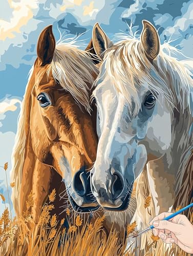 Malen Nach Zahlen Erwachsene Pferde Malen Nach Zahlen Tiere DIY Set Ewachsene Paint by Numbers Adult mit Pinseln und Acrylfarbe Handgemalt Ölgemälde Geschenke für Frauen Halloween Deko 60x80cm B-18 Malen Nach Zahlen Erwachsene Pferde Malen Nach Zahlen Tiere DIY Set Ewachsene Paint by Numbers Adult mit Pinseln und Acrylfarbe Handgemalt Ölgemälde Geschenke für Frauen Halloween Deko 60x80cm B-18 von Jaeixouu