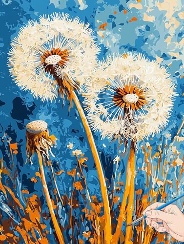 Malen Nach Zahlen Erwachsene Pflanzen Malen Nach Zahlen Abstrakt DIY Set Ewachsene Paint by Numbers Adult mit Pinseln und Acrylfarbe Handgemalt Ölgemälde Kit für Geschenke für Frauen Deko 50x70cm H-06 von Jaeixouu