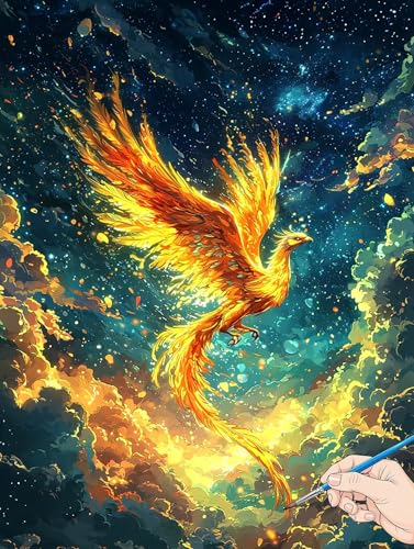 Malen Nach Zahlen Erwachsene Phönix Malen Nach Zahlen Kinder ab 10 Tiere Set Basteln Erwachsene DIY Paint by Numbers Adult Acrylfarbe Ölgemälde Bastelset für Geschenke Deko Wohnzimmer 70x90cm B-23 Malen Nach Zahlen Erwachsene Phönix Malen Nach Zahlen Kinder ab 10 Tiere Set Basteln Erwachsene DIY Paint by Numbers Adult Acrylfarbe Ölgemälde Bastelset für Geschenke Deko Wohnzimmer 70x90cm B-23 von Jaeixouu