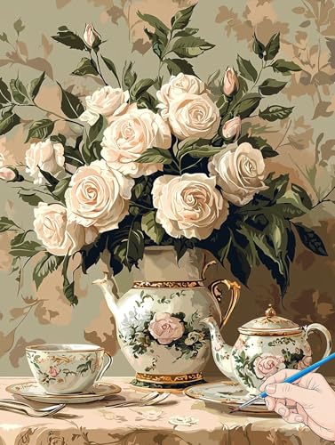 Malen Nach Zahlen Erwachsene Retro Malen Nach Zahlen Blumen DIY Set Ewachsene Paint by Numbers Adult mit Pinseln und Acrylfarbe Handgemalt Ölgemälde Geschenke für Frauen Halloween Deko 70x90cm D-88 Malen Nach Zahlen Erwachsene Retro Malen Nach Zahlen Blumen DIY Set Ewachsene Paint by Numbers Adult mit Pinseln und Acrylfarbe Handgemalt Ölgemälde Geschenke für Frauen Halloween Deko 70x90cm D-88 von Jaeixouu