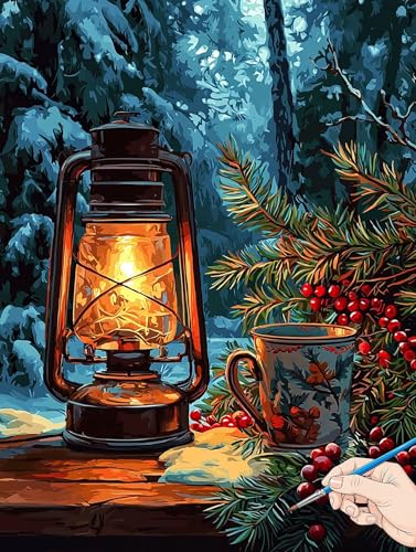 Malen Nach Zahlen Erwachsene Retro Malen Nach Zahlen Kinder ab 10 Pflanzen Set Basteln Erwachsene DIY Paint by Numbers Adult Acrylfarbe Ölgemälde Bastelset für Geschenke Deko Wohnzimmer 50x70cm B-71 von Jaeixouu