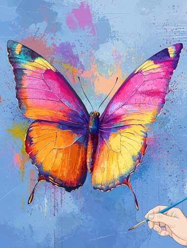 Malen Nach Zahlen Erwachsene Schmetterling Malen Nach Zahlen Kinder ab 10 Farbe Set Basteln Erwachsene DIY Paint by Numbers Adult Acrylfarbe Ölgemälde Bastelset Geschenke Deko Wohnzimmer 30x40cm B-25 Malen Nach Zahlen Erwachsene Schmetterling Malen Nach Zahlen Kinder ab 10 Farbe Set Basteln Erwachsene DIY Paint by Numbers Adult Acrylfarbe Ölgemälde Bastelset Geschenke Deko Wohnzimmer 30x40cm B-25 von Jaeixouu