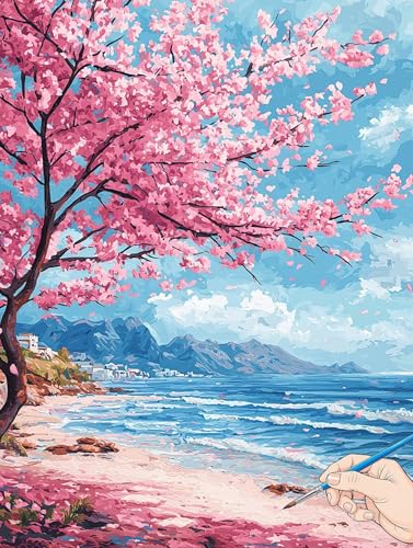 Malen Nach Zahlen Erwachsene Strand Malen Nach Zahlen Kinder ab 10 Blume Set Basteln Erwachsene DIY Paint by Numbers Adult Acrylfarbe Ölgemälde Bastelset für Geschenke Deko Wohnzimmer 40x50cm J-87 Malen Nach Zahlen Erwachsene Strand Malen Nach Zahlen Kinder ab 10 Blume Set Basteln Erwachsene DIY Paint by Numbers Adult Acrylfarbe Ölgemälde Bastelset für Geschenke Deko Wohnzimmer 40x50cm J-87 von Jaeixouu