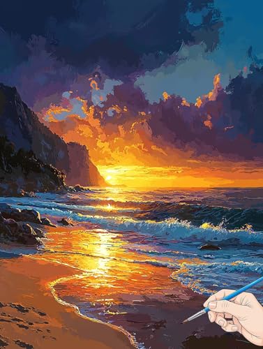 Malen Nach Zahlen Erwachsene Strand Malen Nach Zahlen Kinder ab 10 Sonnenuntergang Set Basteln Erwachsene DIY Paint by Numbers Adult Acrylfarbe Ölgemälde Bastelset Geschenke für Frauen 30x40cm G-50 Malen Nach Zahlen Erwachsene Strand Malen Nach Zahlen Kinder ab 10 Sonnenuntergang Set Basteln Erwachsene DIY Paint by Numbers Adult Acrylfarbe Ölgemälde Bastelset Geschenke für Frauen 30x40cm G-50 von Jaeixouu