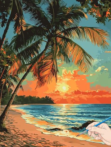 Malen Nach Zahlen Erwachsene Strand Malen Nach Zahlen Landschaft DIY Set Ewachsene Paint by Numbers Adult mit Pinseln und Acrylfarbe Handgemalt Ölgemälde Kit für Geschenke für Frauen Deko 60x80cm E-01 Malen Nach Zahlen Erwachsene Strand Malen Nach Zahlen Landschaft DIY Set Ewachsene Paint by Numbers Adult mit Pinseln und Acrylfarbe Handgemalt Ölgemälde Kit für Geschenke für Frauen Deko 60x80cm E-01 von Jaeixouu