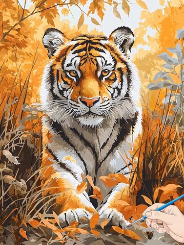 Malen Nach Zahlen Erwachsene Tiere Malen Nach Zahlen Kinder ab 10 Tiger Set Basteln Erwachsene DIY Paint by Numbers Adult Acrylfarbe Ölgemälde Bastelset für Geschenke Deko Wohnzimmer 50x70cm H-01 Malen Nach Zahlen Erwachsene Tiere Malen Nach Zahlen Kinder ab 10 Tiger Set Basteln Erwachsene DIY Paint by Numbers Adult Acrylfarbe Ölgemälde Bastelset für Geschenke Deko Wohnzimmer 50x70cm H-01 von Jaeixouu