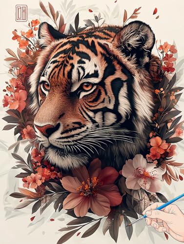 Malen Nach Zahlen Erwachsene Tiere Malen Nach Zahlen Kinder ab 10 Tiger Set Basteln Erwachsene DIY Paint by Numbers Adult Acrylfarbe Ölgemälde Bastelset für Geschenke Deko Wohnzimmer 50x70cm H-61 Malen Nach Zahlen Erwachsene Tiere Malen Nach Zahlen Kinder ab 10 Tiger Set Basteln Erwachsene DIY Paint by Numbers Adult Acrylfarbe Ölgemälde Bastelset für Geschenke Deko Wohnzimmer 50x70cm H-61 von Jaeixouu