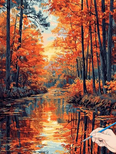 Malen Nach Zahlen Erwachsene Wald Malen Nach Zahlen Herbst DIY Set Ewachsene Paint by Numbers Adult mit Pinseln und Acrylfarbe Handgemalt Ölgemälde Kit Geschenke für Frauen Halloween Deko 70x90cm F-48 Malen Nach Zahlen Erwachsene Wald Malen Nach Zahlen Herbst DIY Set Ewachsene Paint by Numbers Adult mit Pinseln und Acrylfarbe Handgemalt Ölgemälde Kit Geschenke für Frauen Halloween Deko 70x90cm F-48 von Jaeixouu