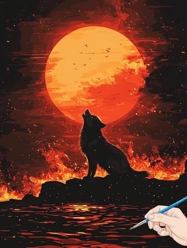 Malen Nach Zahlen Erwachsene Wolf Malen Nach Zahlen Kinder ab 10 Mond Set Basteln Erwachsene DIY Paint by Numbers Adult Acrylfarbe Ölgemälde Bastelset Herbstdeko Geschenke Deko Wohnzimmer 40x50cm A-80 Malen Nach Zahlen Erwachsene Wolf Malen Nach Zahlen Kinder ab 10 Mond Set Basteln Erwachsene DIY Paint by Numbers Adult Acrylfarbe Ölgemälde Bastelset Herbstdeko Geschenke Deko Wohnzimmer 40x50cm A-80 von Jaeixouu