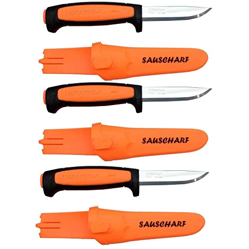 3er Pack Messer Mora Basic Sauscharf Orange Drückjagd Messer Jäger Sonderedition 3er Pack Messer Mora Basic Sauscharf Orange Drückjagd Messer Jäger Sonderedition von Jagdaktiv