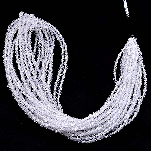 AAA+ klarer Herkimer Diamantquarz ungeschliffene facettierte Nuggets ~ 2mm-3mm Perlen 16inch Strang ~ seltener Diamantquarz Kristall Edelstein klare Perlen AAA+ klarer Herkimer Diamantquarz ungeschliffene facettierte Nuggets ~ 2mm-3mm Perlen 16inch Strang ~ seltener Diamantquarz Kristall Edelstein klare Perlen von Erkic