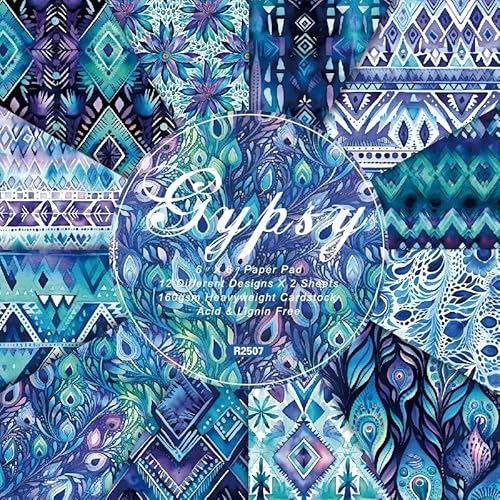Blaues Blumen-Hintergrundpapier von Jajajuegos