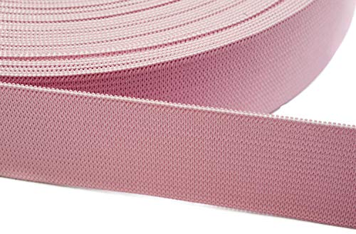 Gummiband zum Nähen 15mm Breit in 20 Farben 08 - rosa 25 Meter von Jajasio