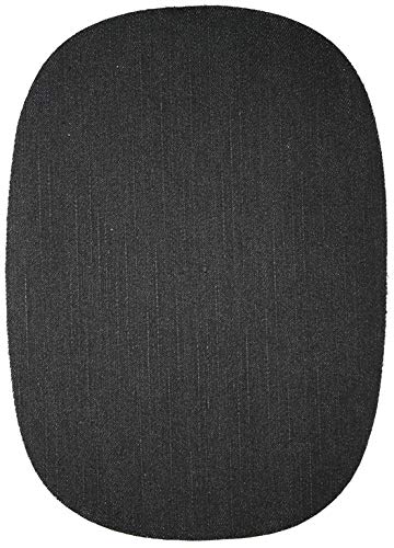 Jajasio 1 Jeans Flicken zum Aufbügeln 100% Baumwolle Bügelflicken Jeans Patches 18cm x 13cm schwarz Jeans Reparatur Flicken von Jajasio